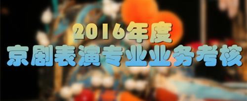 操逼女生插逼一级电影免费看国家京剧院2016年度京剧表演专业业务考...